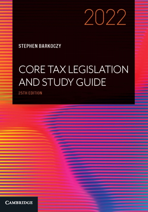 Cover image for book Core Tax Legislation and Study Guide 2022