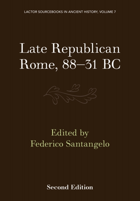 Cover image for book Late Republican Rome, 88–31 BC