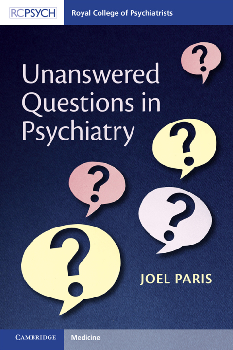 Cover image for book Unanswered Questions in Psychiatry