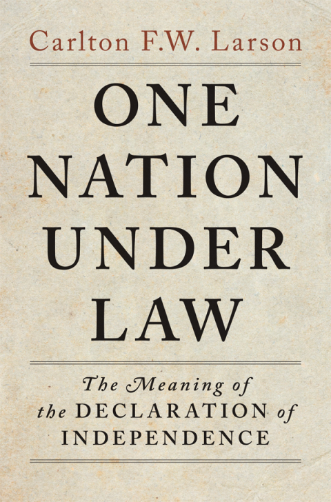 Cover image for book One Nation Under Law