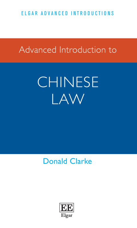 Cover image for book Advanced Introduction to Chinese Law