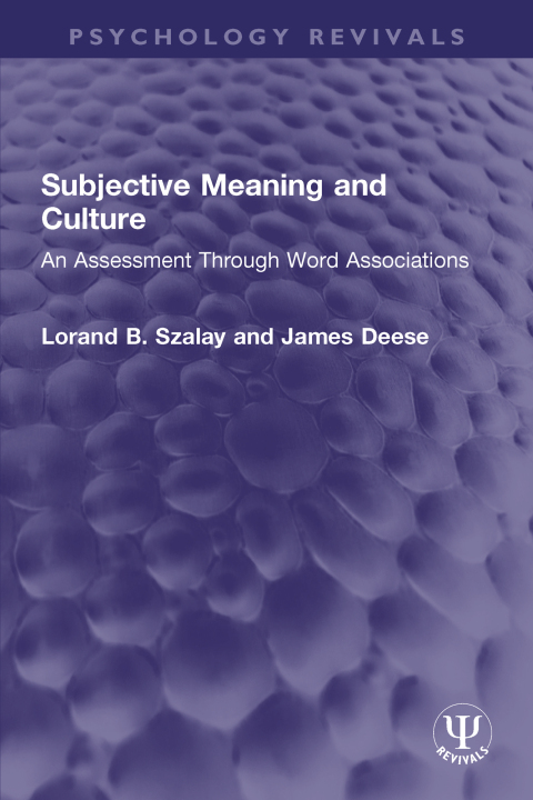 Subjective Meaning and Culture 