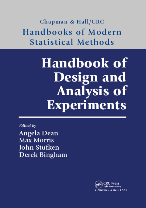 Cover image for book Handbook of Design and Analysis of Experiments