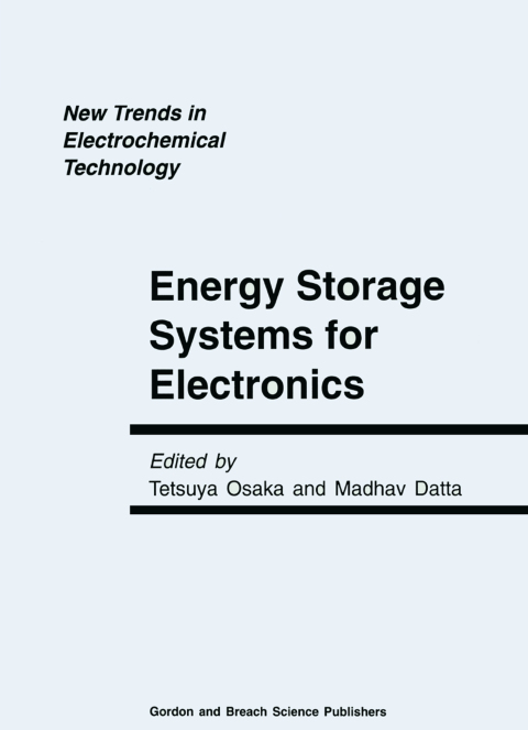 Cover image for book Energy Storage Systems in Electronics