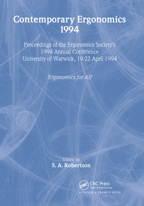 Cover image for book Contemporary Ergonomics
