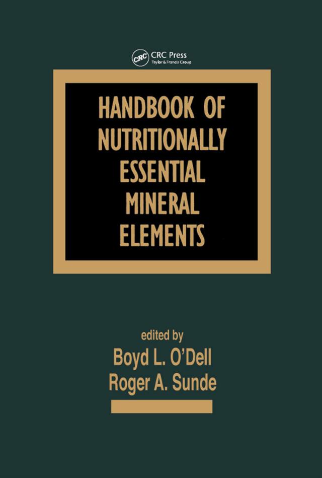 Handbook of Nutritionally Essential Mineral Elements