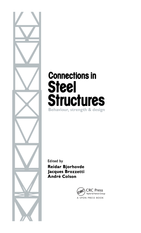 Cover image for book Connections in Steel Structures
