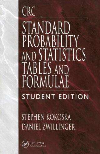 CRC Standard Probability and Statistics Tables and Formulae, Student Edition