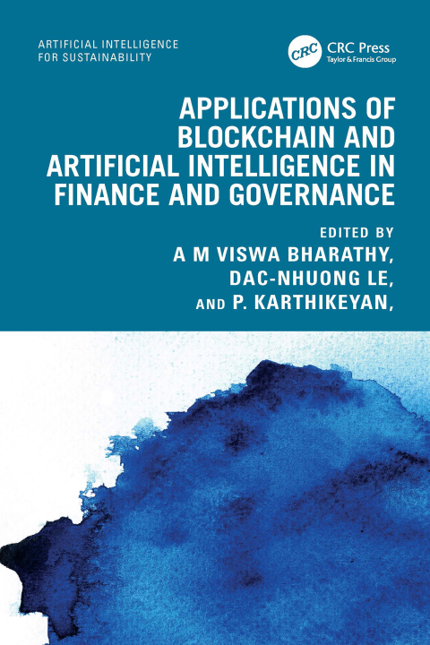 Cover image for book Applications of Blockchain and Artificial Intelligence in Finance and Governance