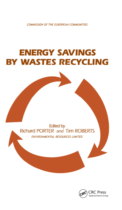 Cover image for book Energy Savings by Wastes Recycling