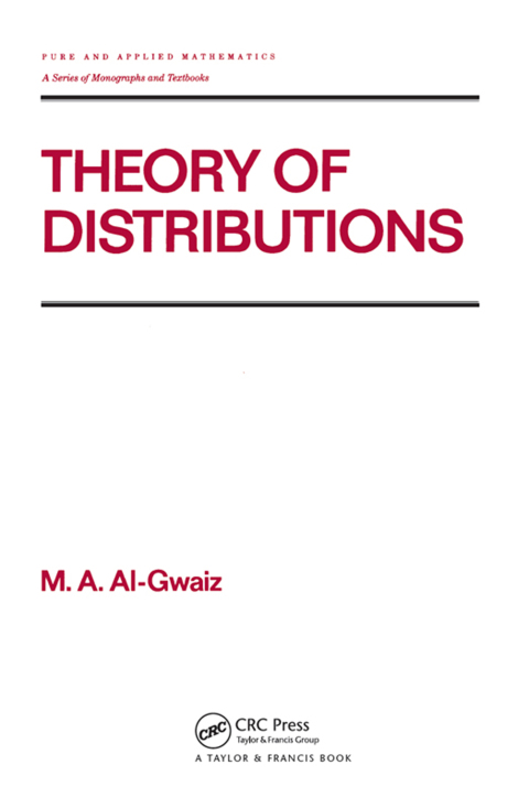 Cover image for book Theory of Distributions