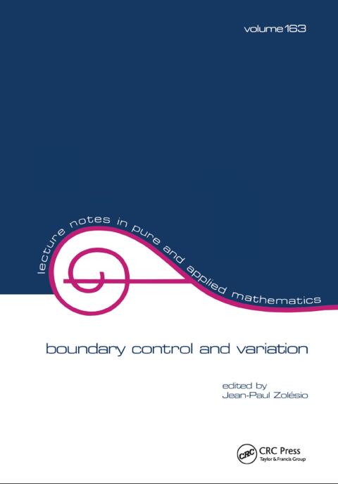 Cover image for book Boundary Control and Variation