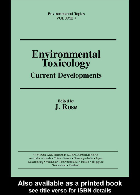 Cover image for book Environmental Toxicology