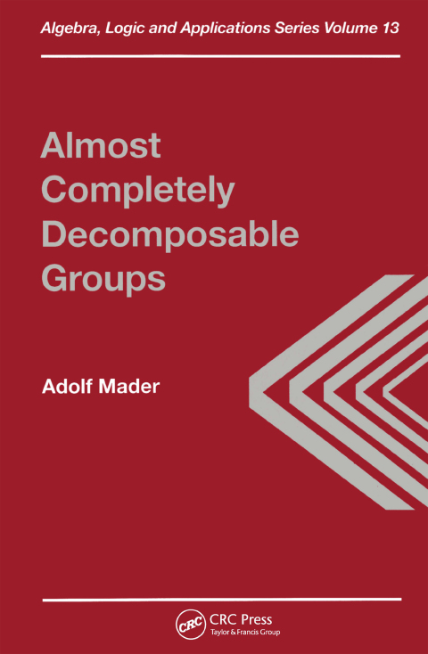 Cover image for book Almost Completely Decomposable Groups