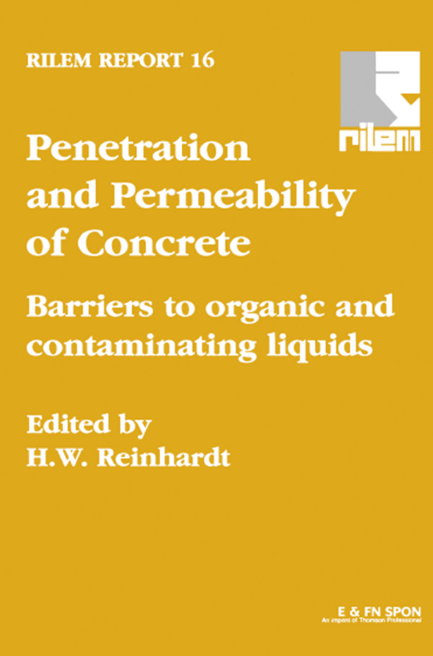 Cover image for book Penetration and Permeability of Concrete