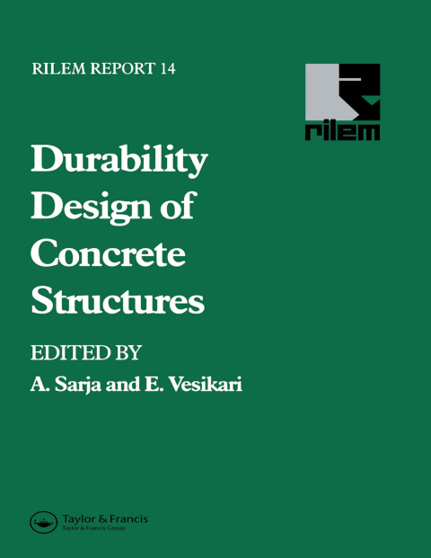 Cover image for book Durability Design of Concrete Structures