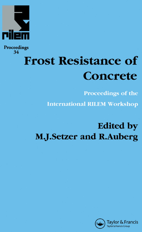 Cover image for book Frost Resistance of Concrete