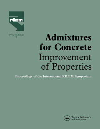 Admixtures for Concrete - Improvement of Properties