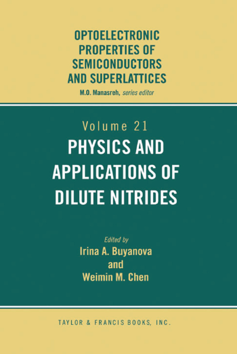 Cover image for book Physics and Applications of Dilute Nitrides