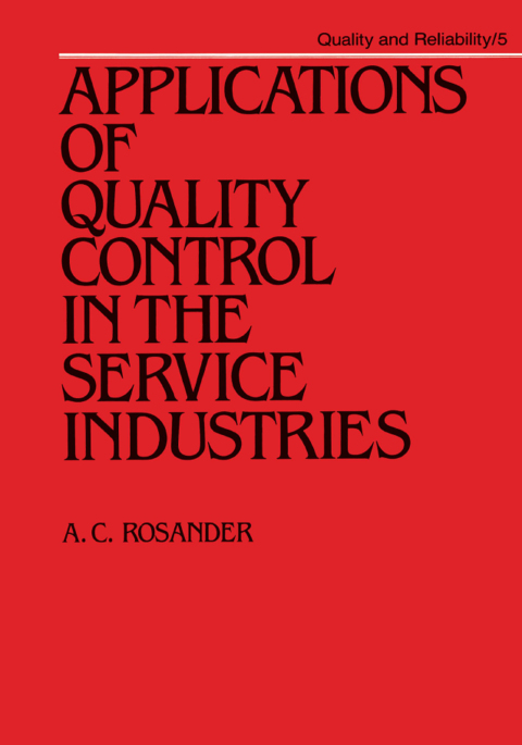 Cover image for book Applications of Quality Control in the Service Industries