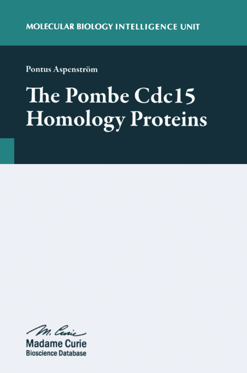 Cover image for book The Pombe Cdc15 Homology Proteins