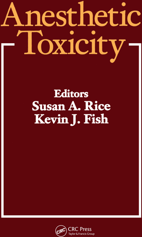 Cover image for book Anesthetic Toxicity
