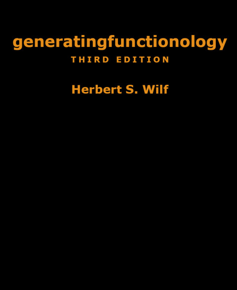 Cover image for book generatingfunctionology