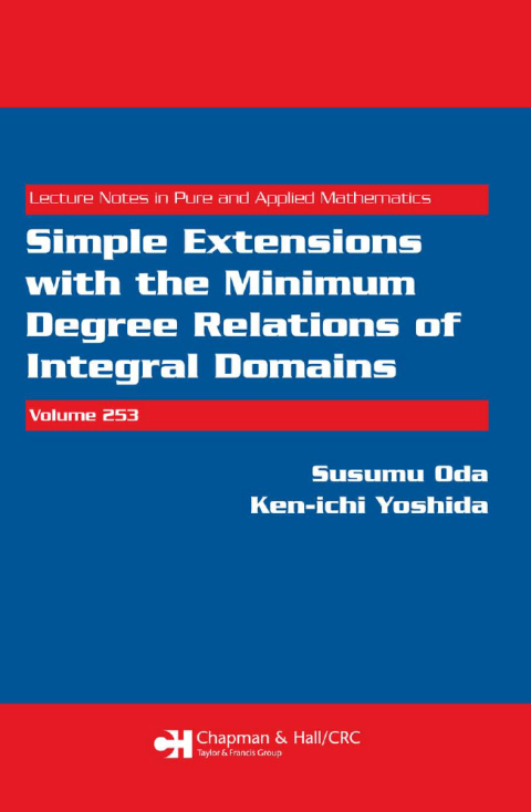 Cover image for book Simple Extensions with the Minimum Degree Relations of Integral Domains