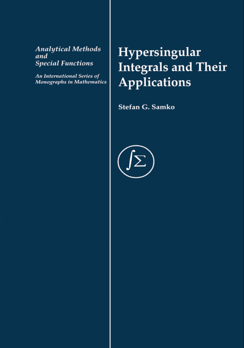 Cover image for book Hypersingular Integrals and Their Applications