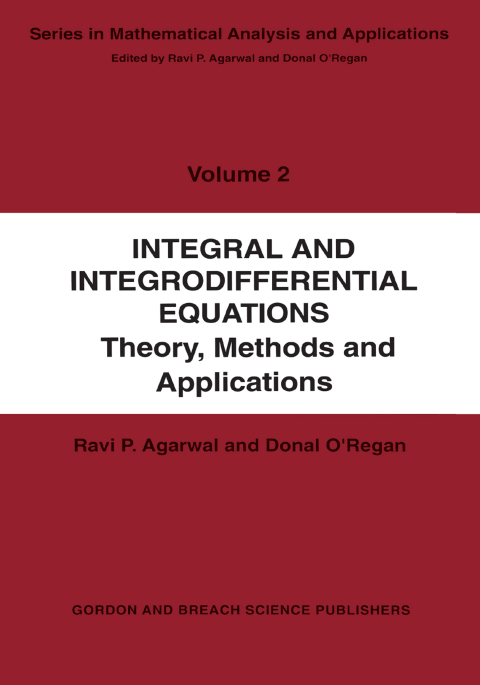 Integral and Integrodifferential Equations 