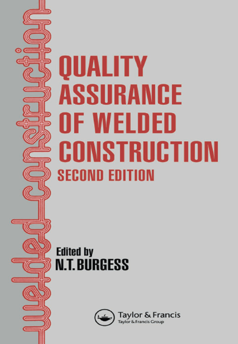 Cover image for book Quality Assurance of Welded Construction