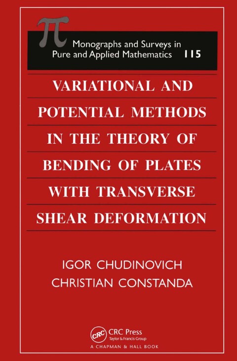 Variational and Potential Methods in the Theory of Bending of Plates with Transverse Shear Deformation 