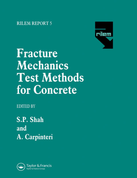 Cover image for book Fracture Mechanics Test Methods For Concrete