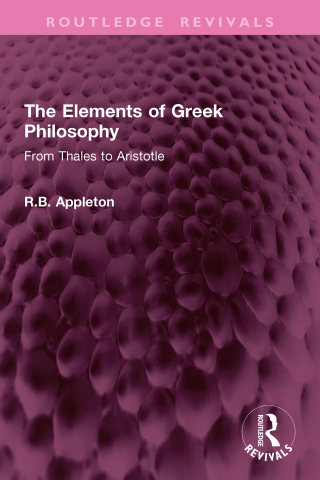The Elements of Greek Philosophy
