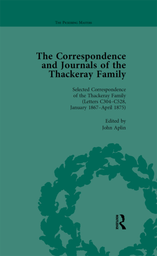 The Correspondence and Journals of the Thackeray Family Vol 3