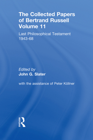 The Collected Papers of Bertrand Russell, Volume 11