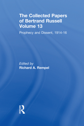 The Collected Papers of Bertrand Russell, Volume 13