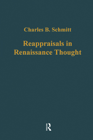Reappraisals in Renaissance Thought