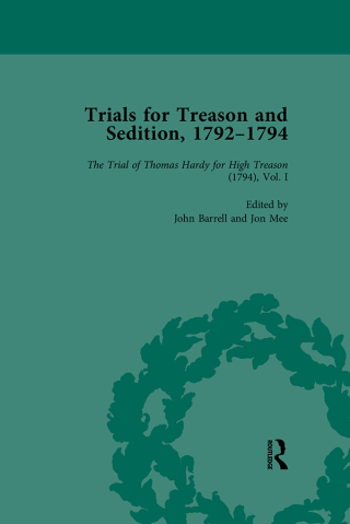 Trials for Treason and Sedition, 1792-1794, Part I Vol 2