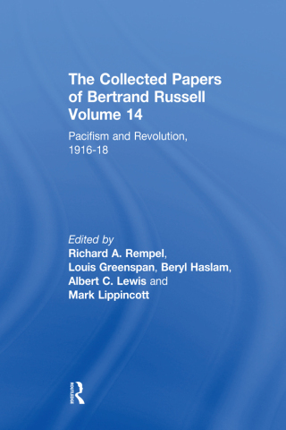The Collected Papers of Bertrand Russell, Volume 14