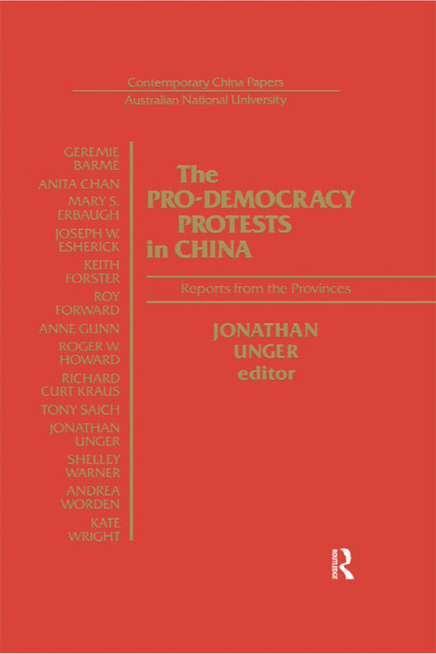 Cover image for book The Pro-democracy Protests in China: Reports from the Provinces