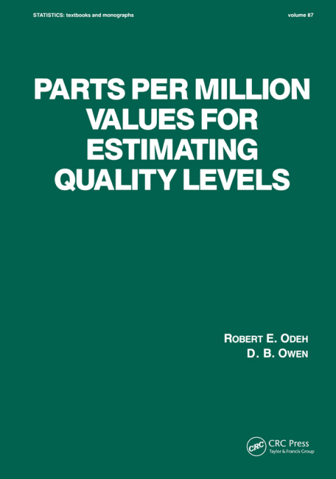 Cover image for book Parts per Million Values for Estimating Quality Levels
