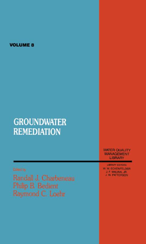 Cover image for book Groundwater Remediation, Volume VIII