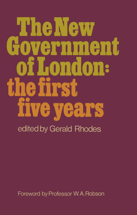 Cover image for book The New Government of London