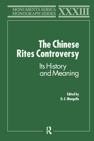 The Chinese Rites Controversy