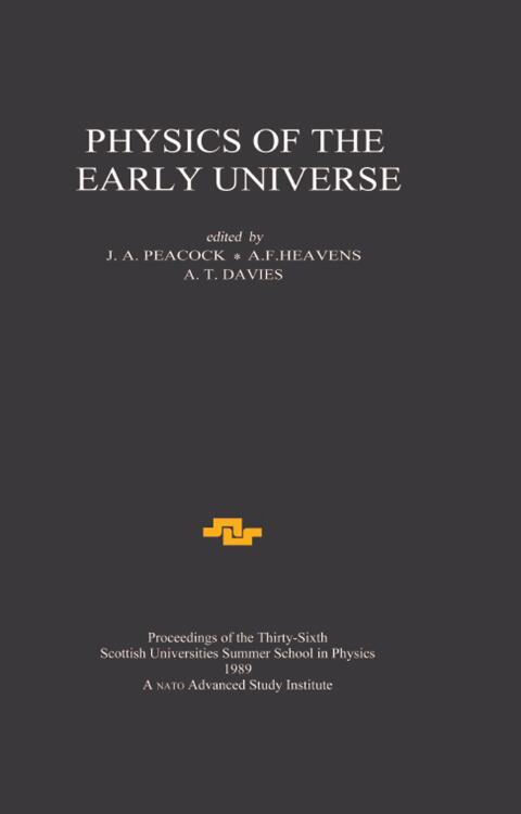 Cover image for book Physics of the Early Universe
