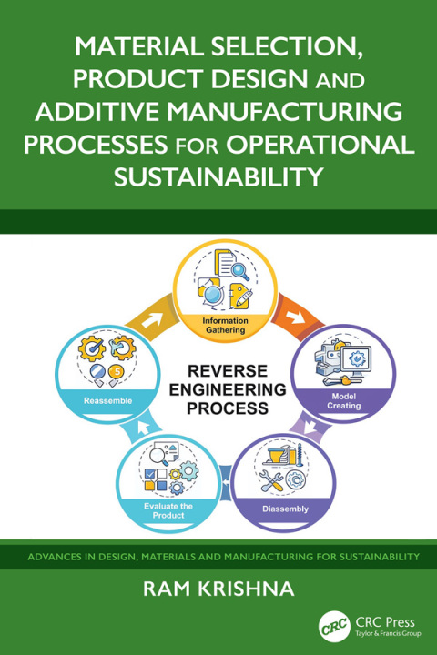 Cover image for book Material Selection, Product Design and Additive Manufacturing Processes for Operational Sustainability