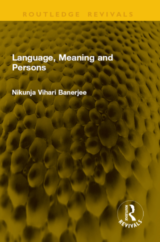 Language, Meaning and Persons