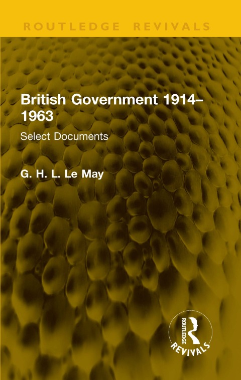 Cover image for book British Government 1914–1963