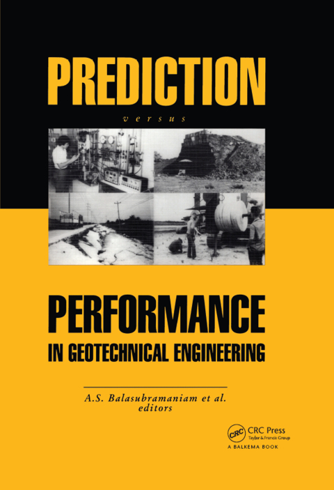 Cover image for book Prediction Versus Performance in Geotechnical Engineering